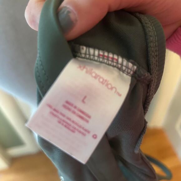 Green button up bathing suit top - Picture 5 of 5